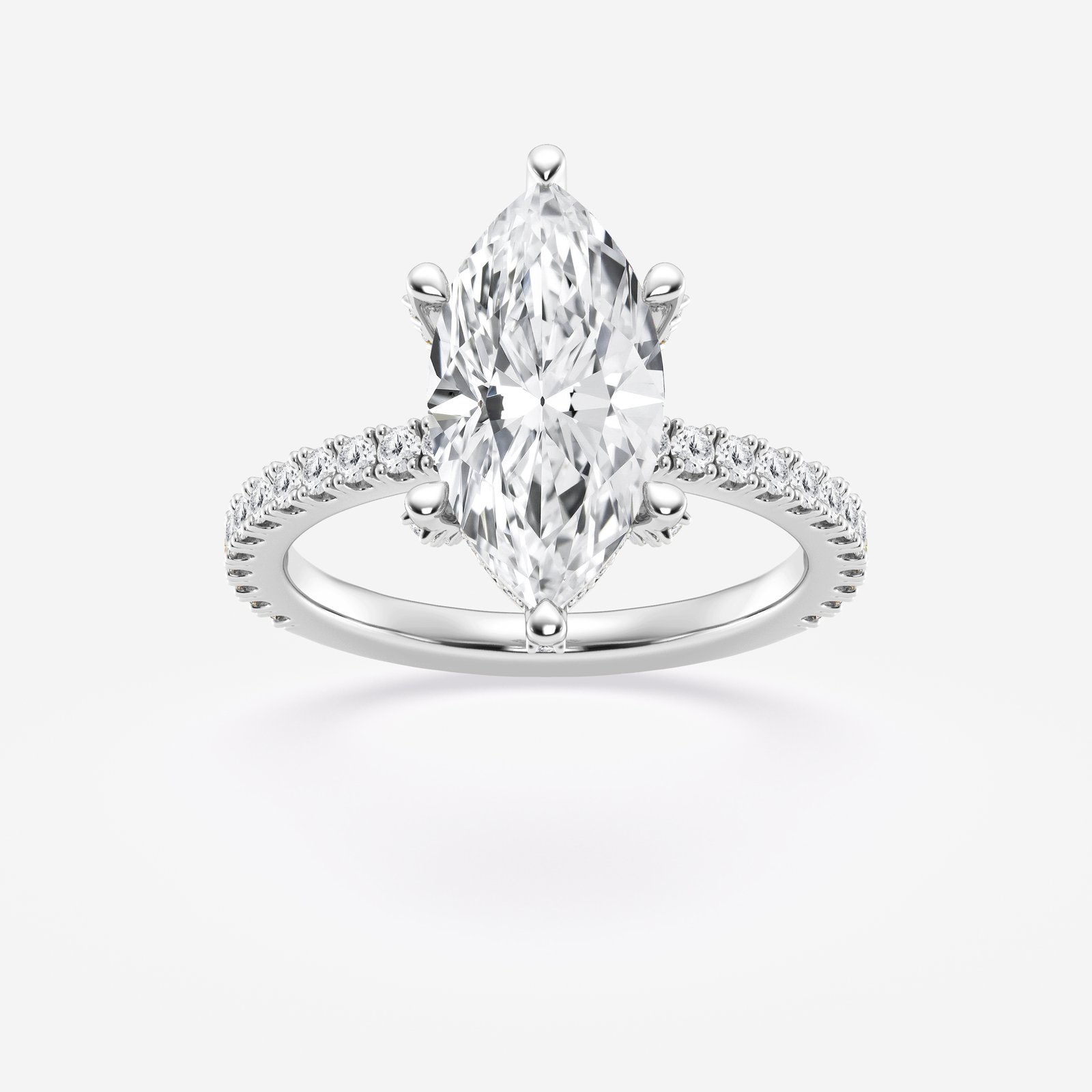 Marquise Halo Pavé