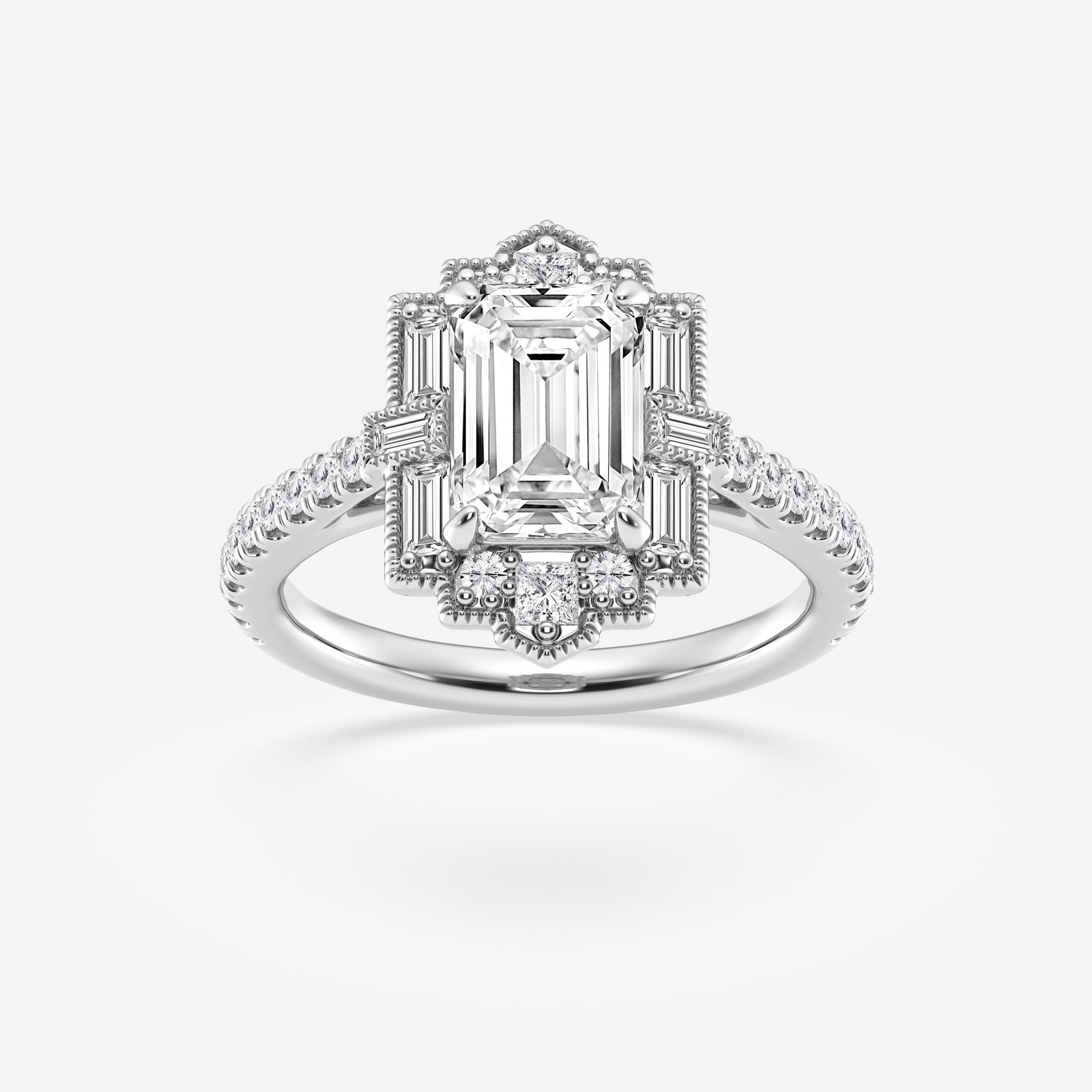 Three-Stone Emerald Cut