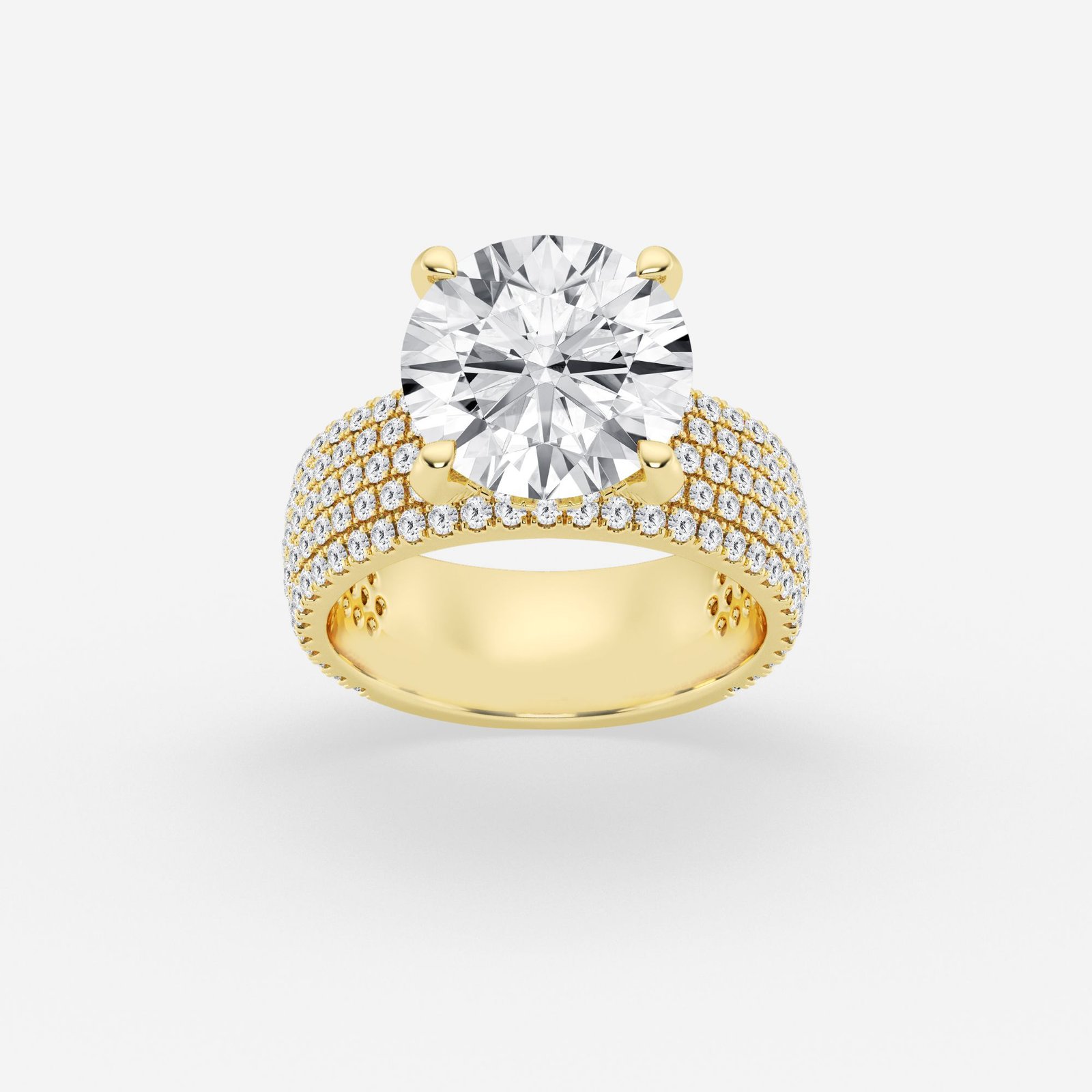 Cathedral Setting Round Diamond